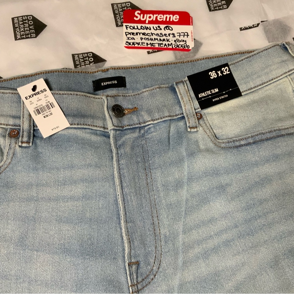 EXPRESS Mens Slim Stretch Denim Jeans W36/L32 BRAND NEW!